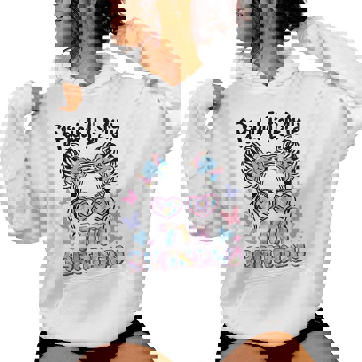 Bruh It's My 7Th Birthday レトロ キッズ 7歳 誕生日 女の子 長袖tシャツ レディースパーカー