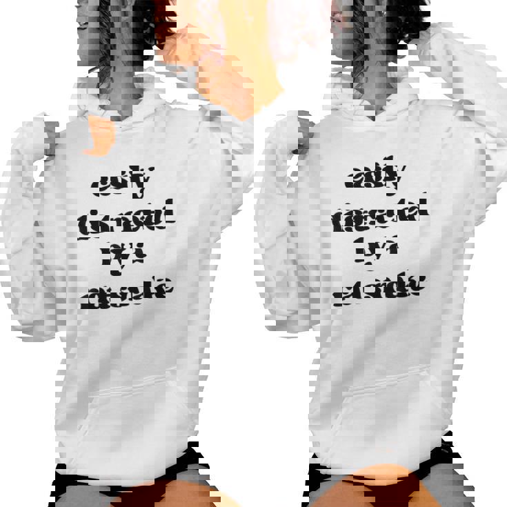 Easy Distracted By Anake Dad Mom Ratnake レディースパーカー