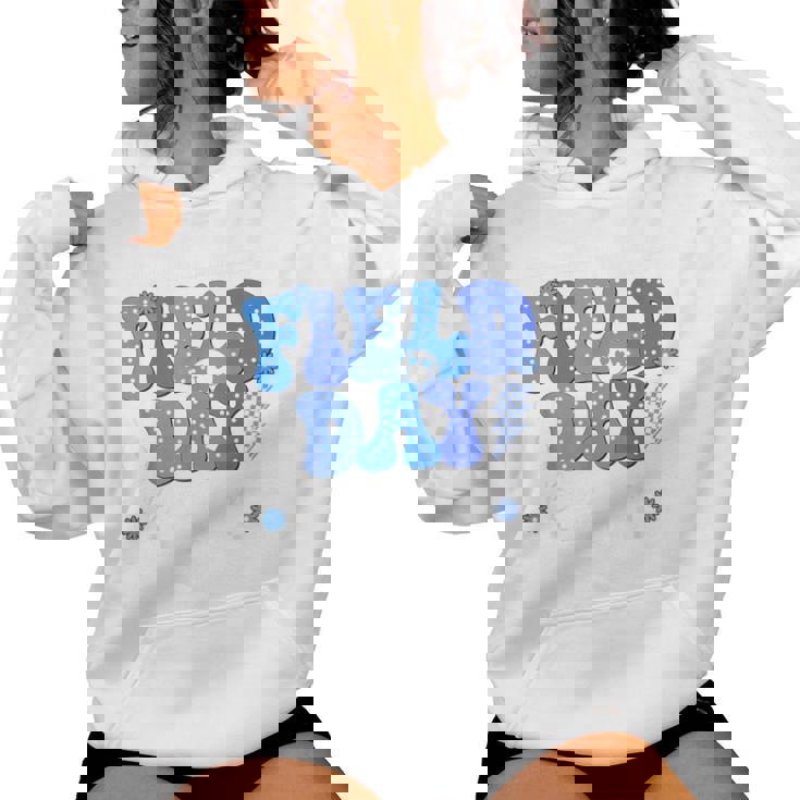 Field Day Trip Blue Team Color Game Competition Boys Girls Women Hoodie