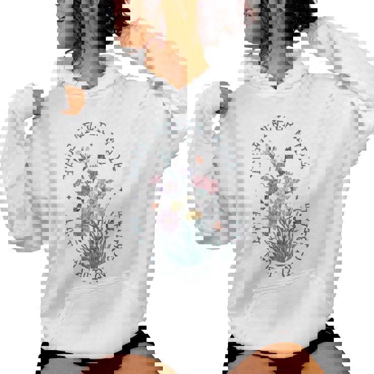 Floral Butterflies Democrat President Liberal Women Hoodie