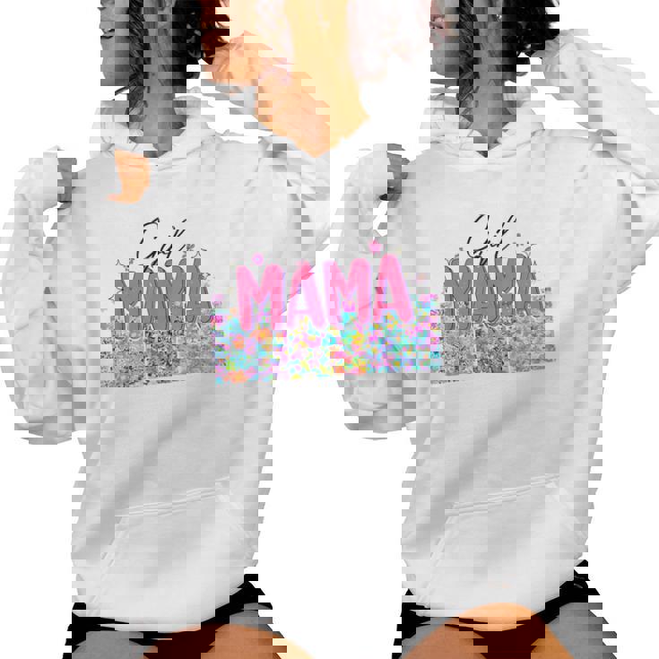 Floral Girl Mama Girl Mom Blessed Mama Vibes Mother's Day Women Hoodie