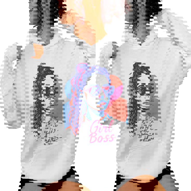 Girl Boss ポップアート セルフエンパワーメント レトロ 1950年代 レディースパーカー