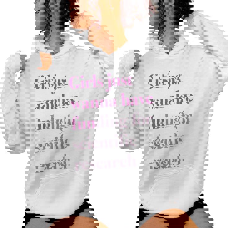Girls Just Wanna Have Funding X Forcience Research レディースパーカー