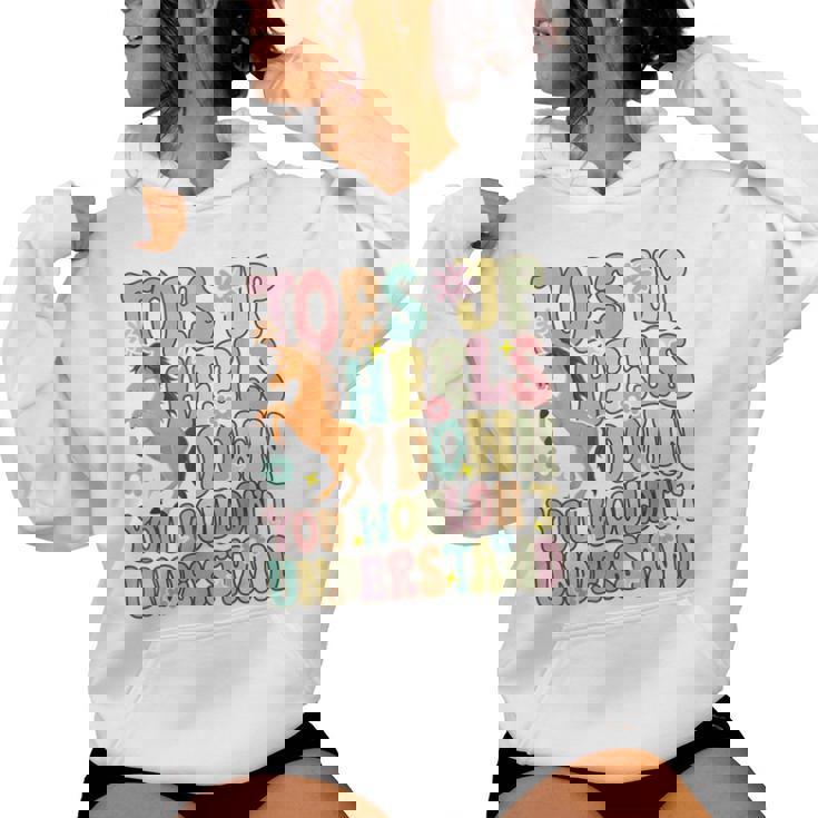 Groovy 乗馬 乗馬 乗馬 つま先アップ ヒールダウン レディースパーカー