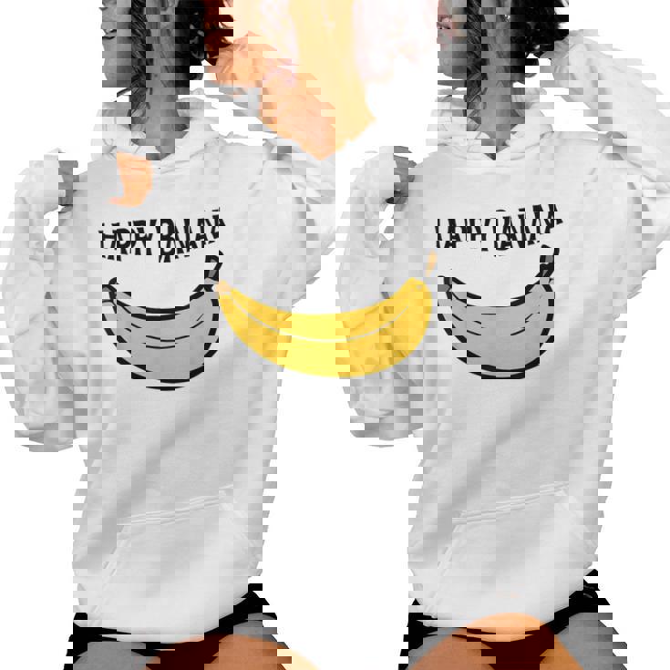 Happy Banana ファニーバナナラブ フルーツバナナ スマイリーフェイス レディースパーカー