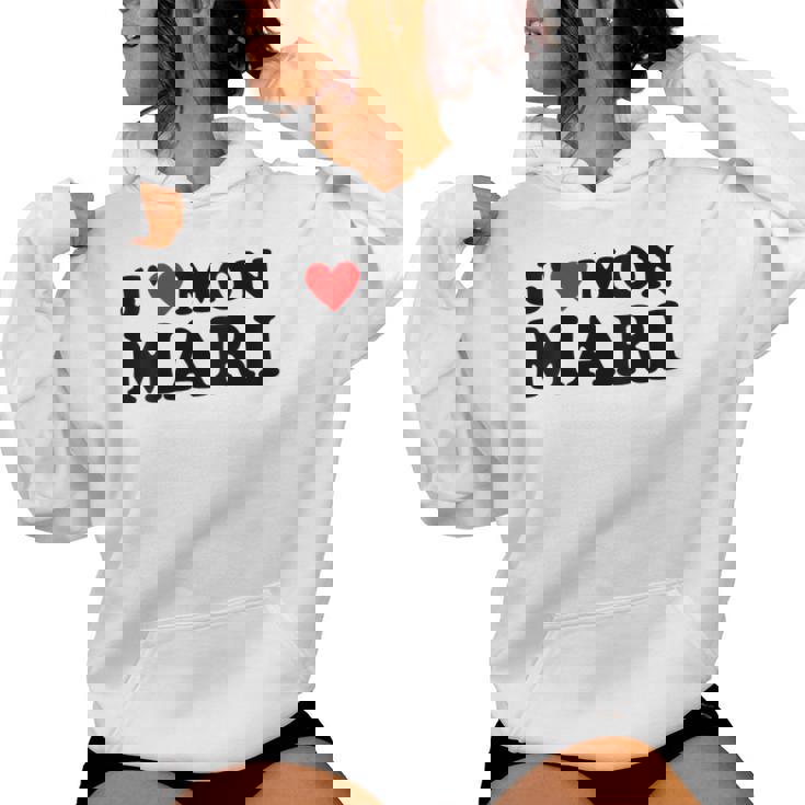 J' Aime Mon Mari Cadeau Coeur Rouge Pour Sweat à capuche femme