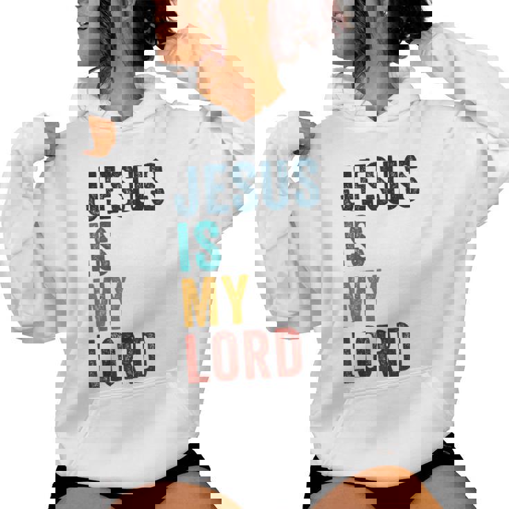 Jesus Is My Lord – Christian Faithintage Graphic レディースパーカー