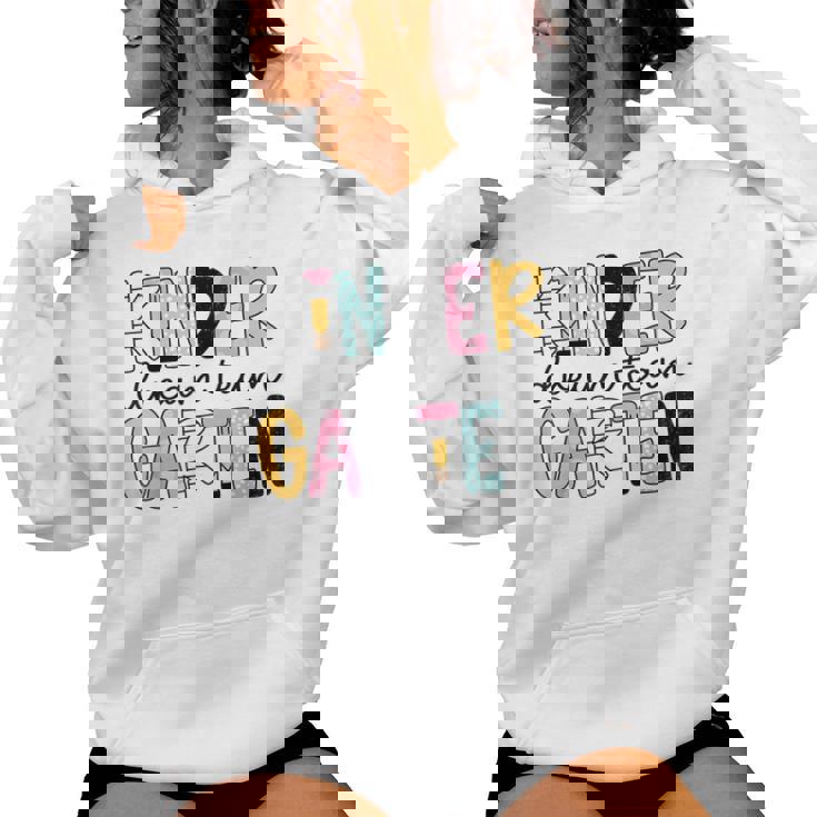 Kindergarten Dream Team Back To School Teacher Student Women Hoodie