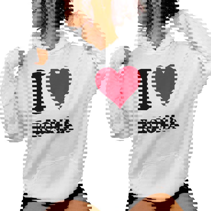 I Love Roma レディースパーカー