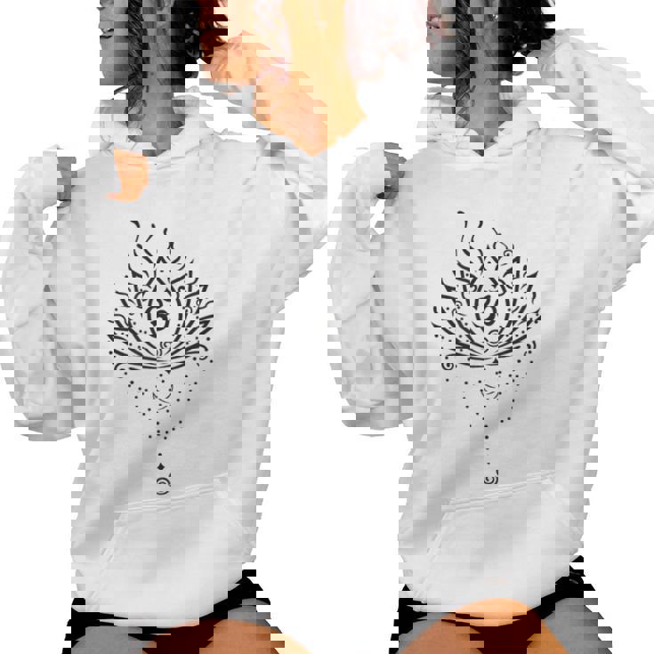 Mandala Lotus Om Yoga Méditationymbolepirituel Sweat à capuche femme