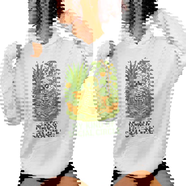 My Kind Ofocial Circle Plantkeleton ユーモア レディースパーカー