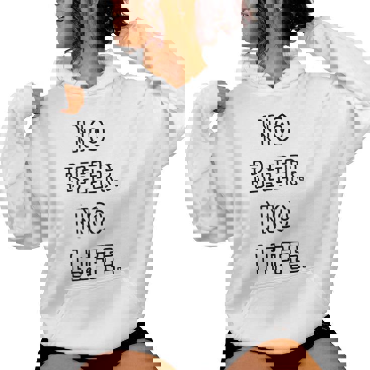 No Beer No Life ノービアーノーライフ ビール おもしろ かわいい レディースパーカー