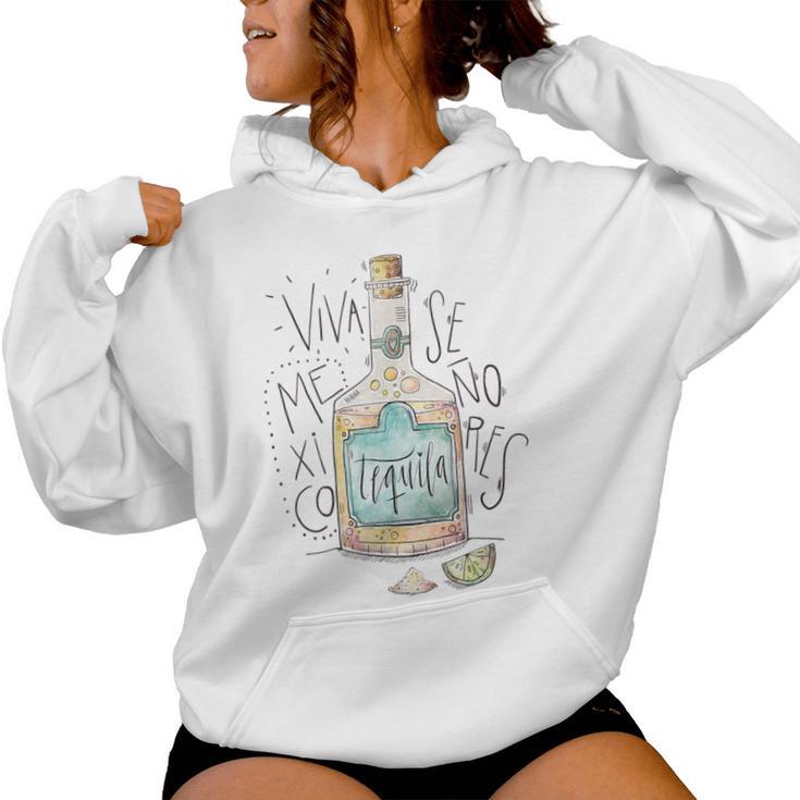 Playera De Mexico Queiva Tequilaenores Camisa Sweat à capuche femme