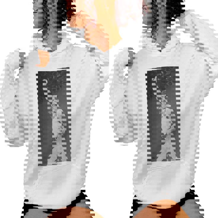 Queen Live Aid フレディ・マーキュリー・ウェンブリー・スタジアム 1985 レディースパーカー