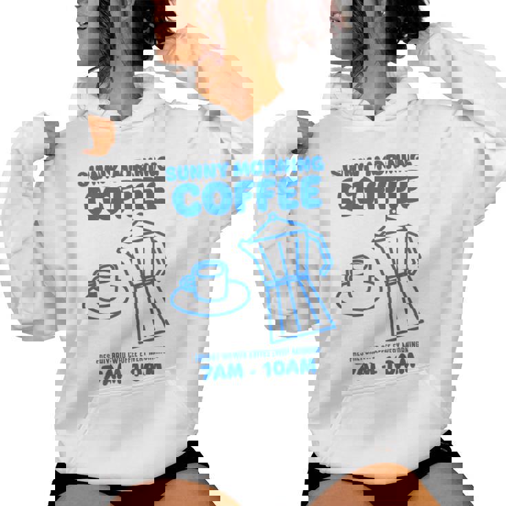 Sunny Morning Coffee Xundayun Delicious Coffee バックプリント レディースパーカー