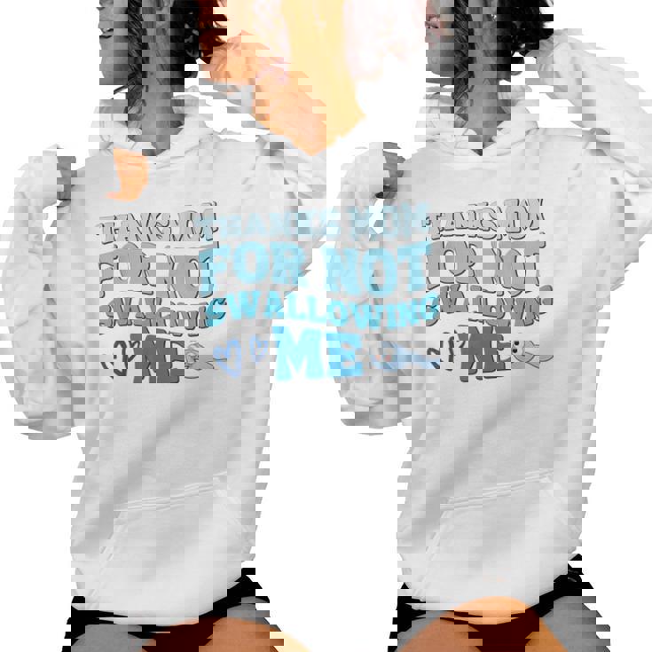 Thank Mom For Notwallow Me 娘 息子 母の日 レディースパーカー