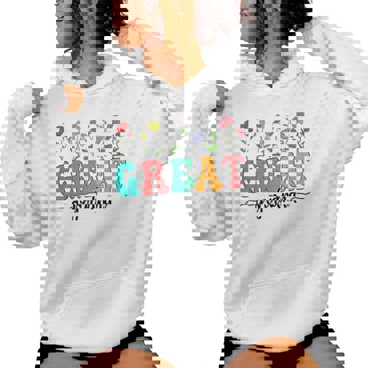 Wildflowers Great Grandma Floral Mother's Day Great Grandma Women Hoodie