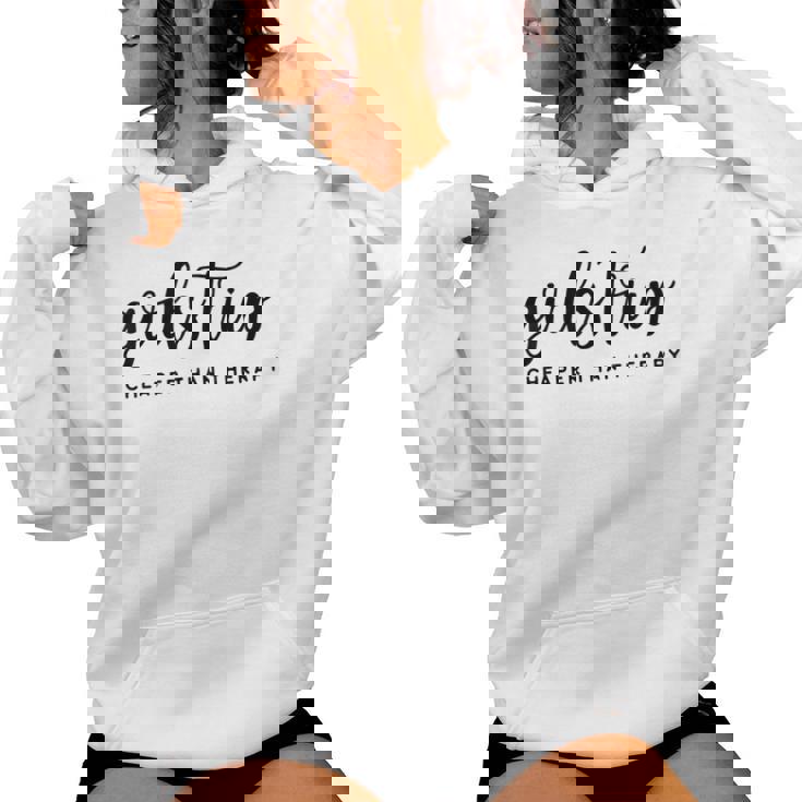 Women's Holiday Girls Trip Cheap Therapy Kapuzenpullover für Damen