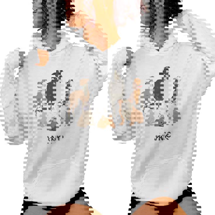 いぬ わんこ 大集合 イラスト おしゃれ シンプル かわいい 手書き 犬飼い 犬好き 女性 男性 犬柄 レディースパーカー