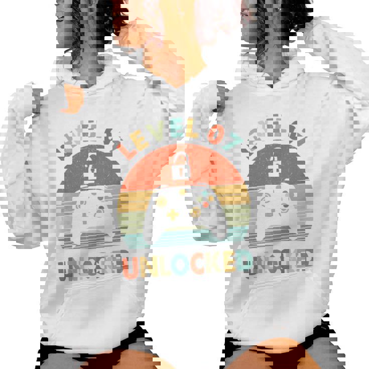 キッズ Level 7 Unlocked 7Th Birthday Gamer For Boys & Girl レディースパーカー
