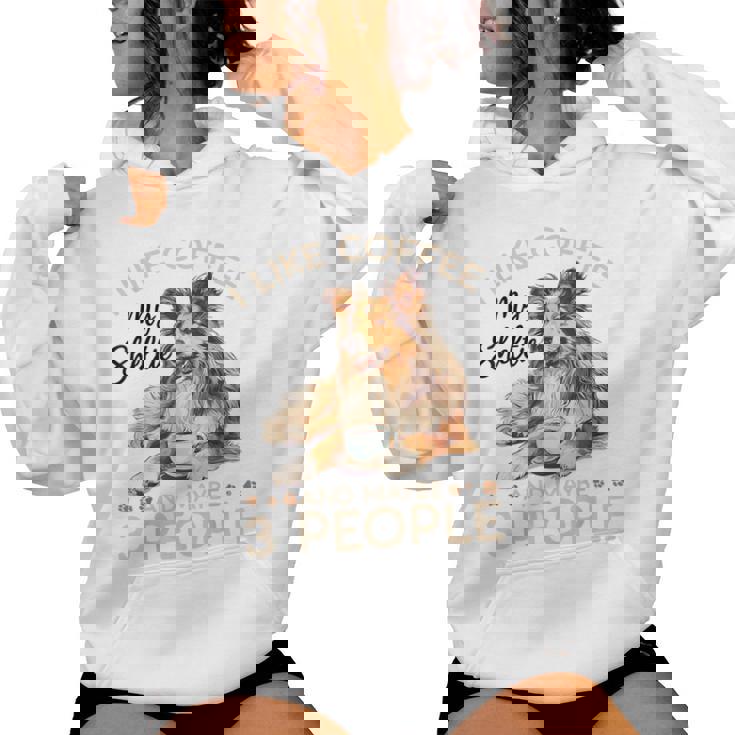 シェットランド・シープドッグ犬用シェルティ I Like Coffee Myheltie レディースパーカー