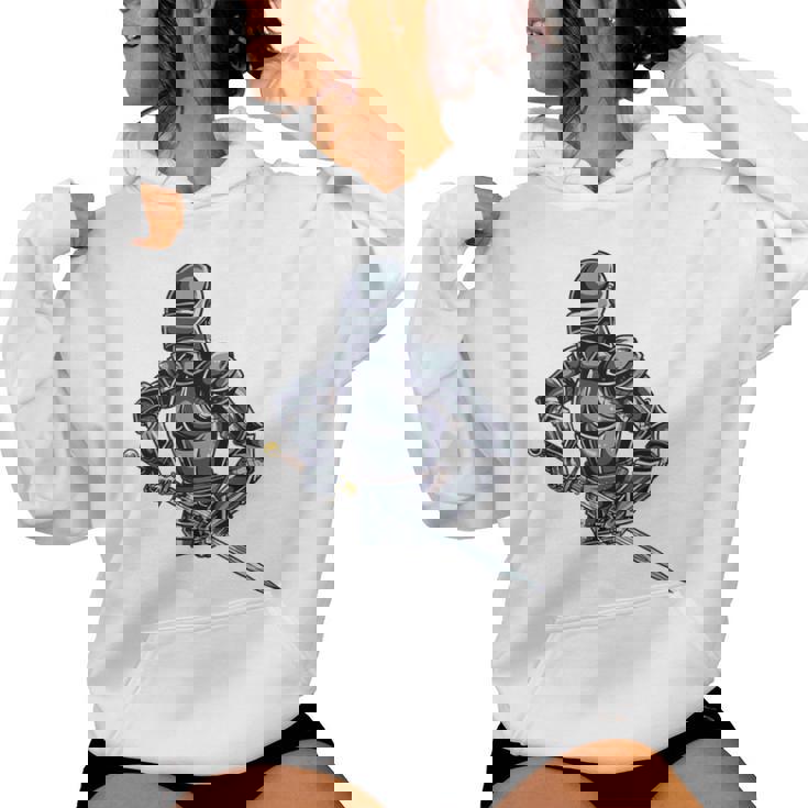 中世の兵士 騎士 戦士 ギフト 男性 女性 子供 男の子 レディースパーカー