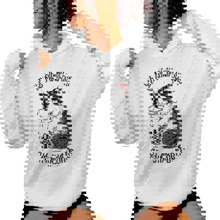 猫が大好きな女の子とボバティーラグドール猫好き レディースパーカー