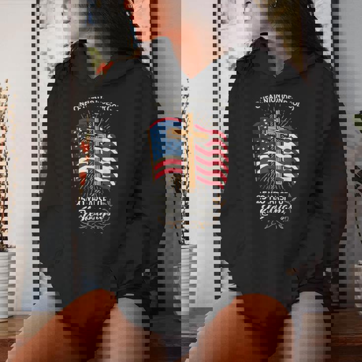 250 Years Of Blessing 250Th Anniversary Christian Usa Women Hoodie Gifts for Her