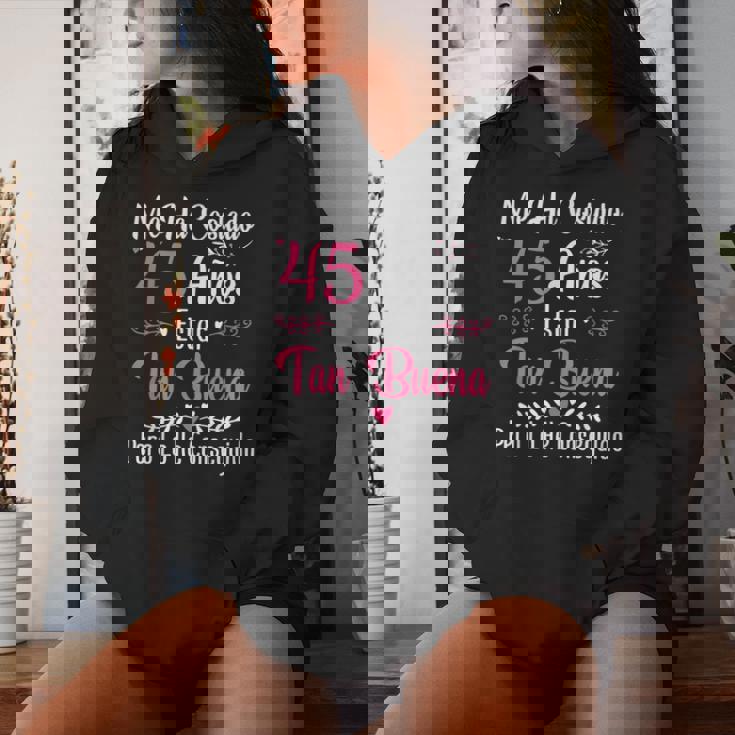 45 Cumpleaños 45 Años Hecha En 1980 Regalos Sudadera con capucha para mujer Regalos para ella