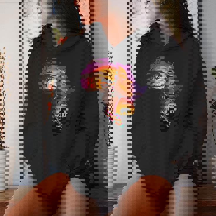 African American Boyunflower Melanin History Month レディースパーカー 彼女への贈り物