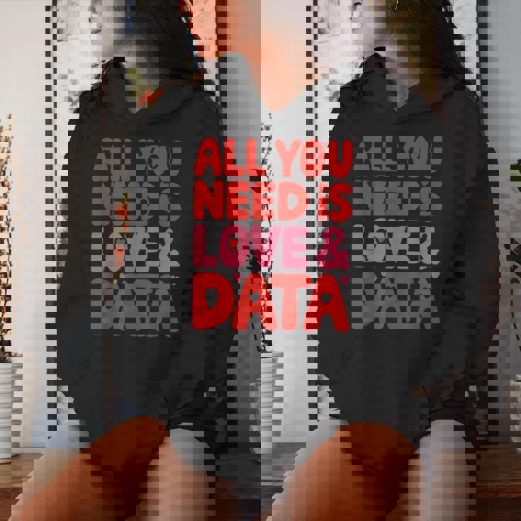 All You Need Is Love & Data Teacher コンピュータースプレッドシート レディースパーカー 彼女への贈り物