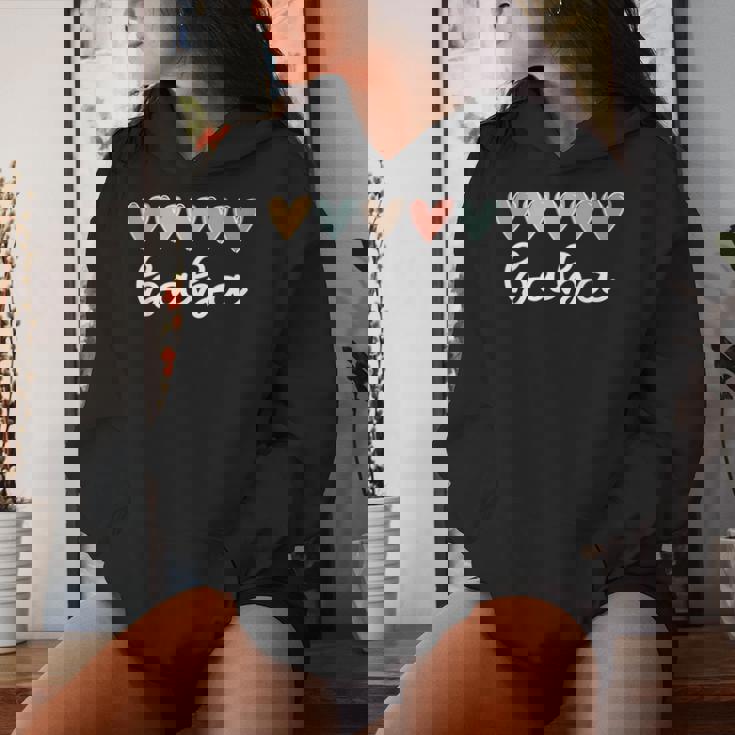 Baba Hearts Baba Grandma Baba Grandmother Small Black Women Hoodie Gifts for Her