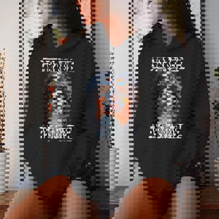 Berner Mommyバーニーズマウンテンドッグ ママ 犬 ママ 母の日 バーニーズマミー レディースパーカー 彼女への贈り物