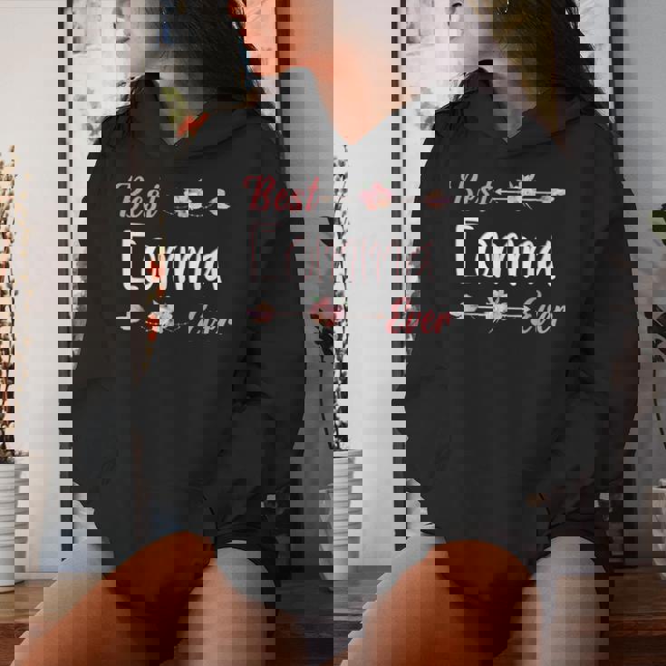 Best Eomma Ever Korean Mom Floral Mother’S Day Women Hoodie Gifts for Her