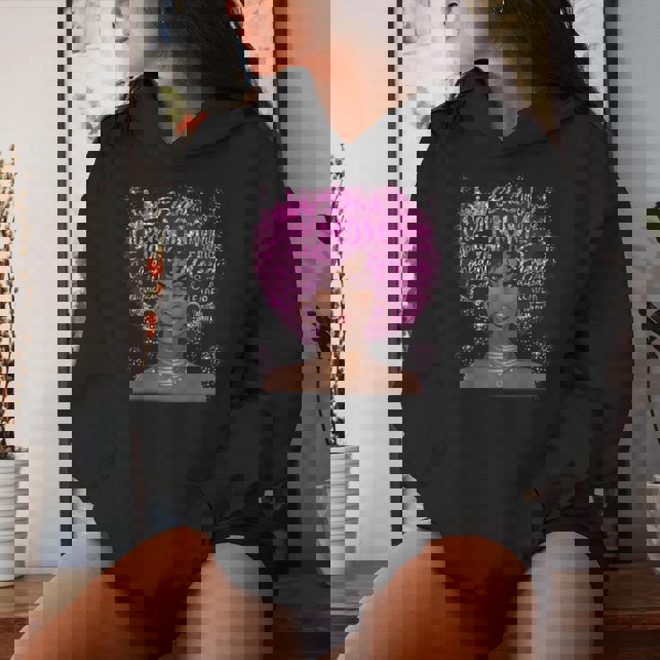 Black Woman Mom African American Happy Mother's Day Women Hoodie Gifts for Her