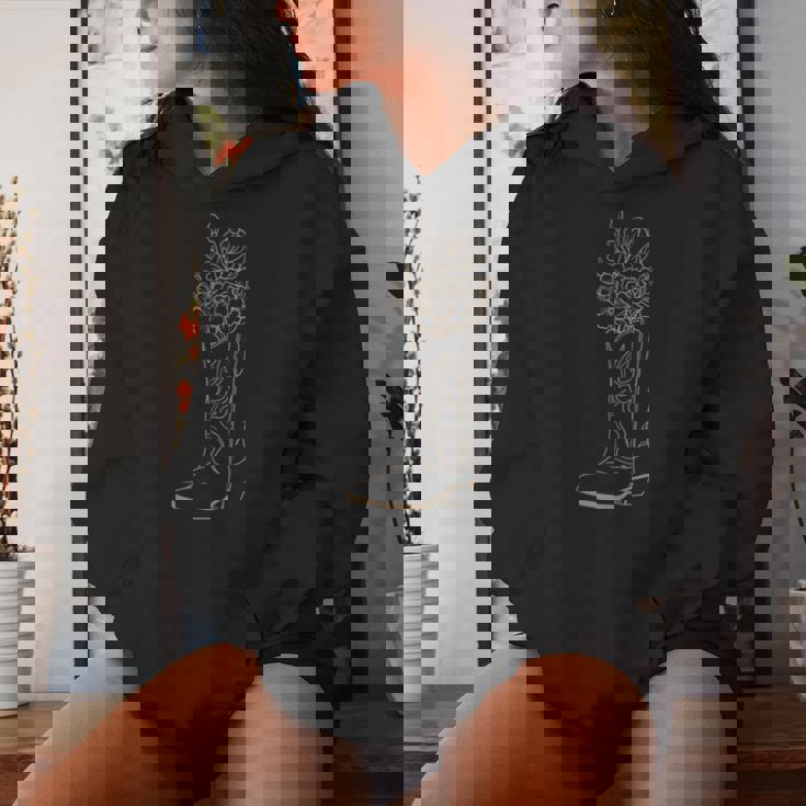 Coastal Cowgirl ニュートラルタン フローラル カウボーイブーツ ウエスタン レディースパーカー 彼女への贈り物