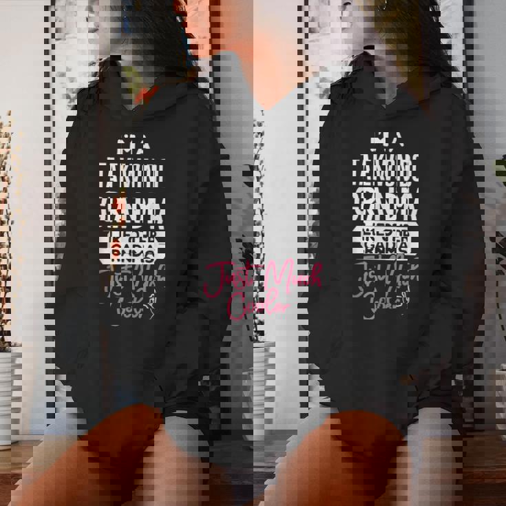 Cool Taekwondo Grandma Women Hoodie Gifts for Her