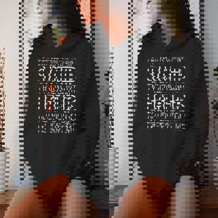 Custom Name Girl Mom Wife Birthday Presents Heather Name Personalized Birthday Christmas Joke Women Hoodie Gifts for Her