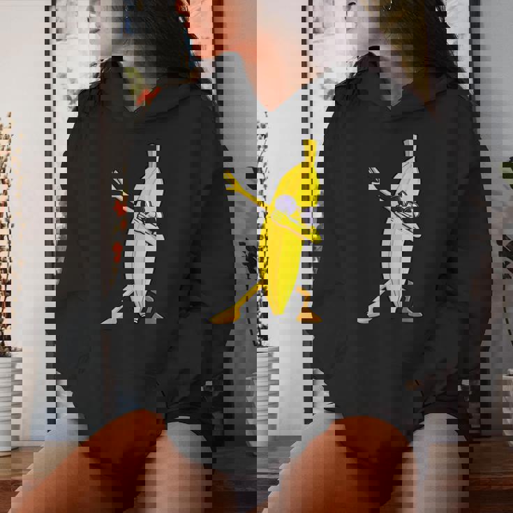 Dabbing バナナ ハワイアン トロピカル フルーツ好き 男性 女性 キッズ レディースパーカー 彼女への贈り物