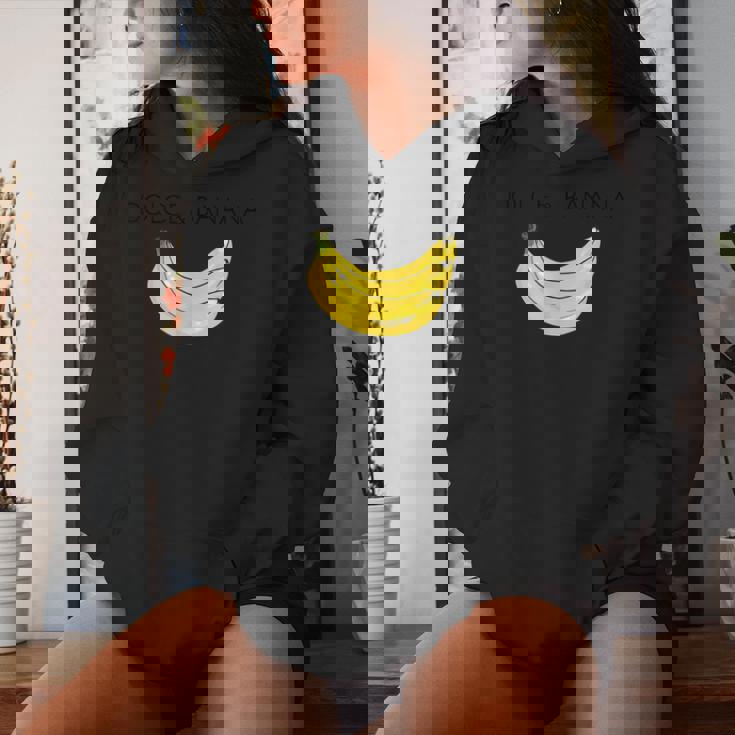 Dolce And Banana 面白いバナナ フルーツデザイン レディースパーカー 彼女への贈り物