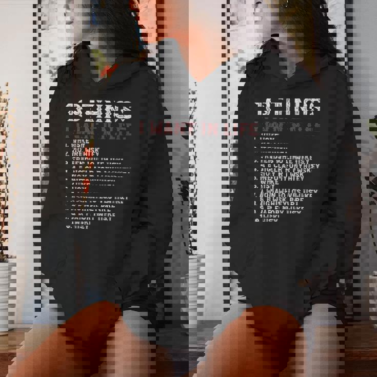 10 Things I Want In My Life ウイスキー Loves Whiskey レディースパーカー 彼女への贈り物