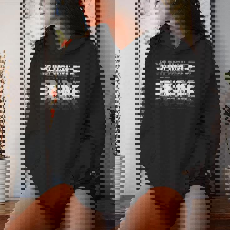 Drinking Humor You Might Be Drunk レディースパーカー 彼女への贈り物