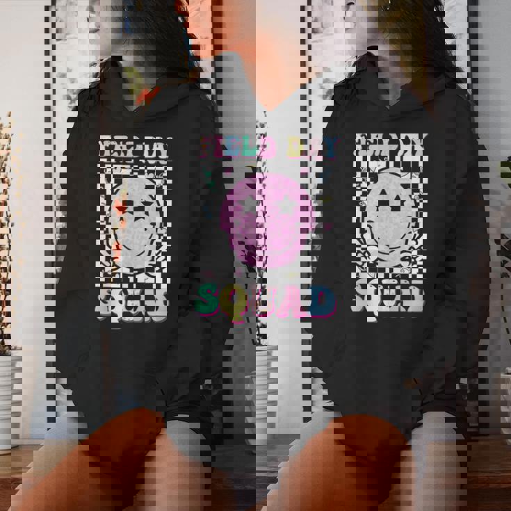Field Day Squad Retro Groovy School Field Day Team Women Hoodie Gifts for Her