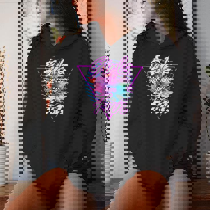 Girls Just Wanna Have Fun 1980S Eighties Costume Party レディースパーカー 彼女への贈り物