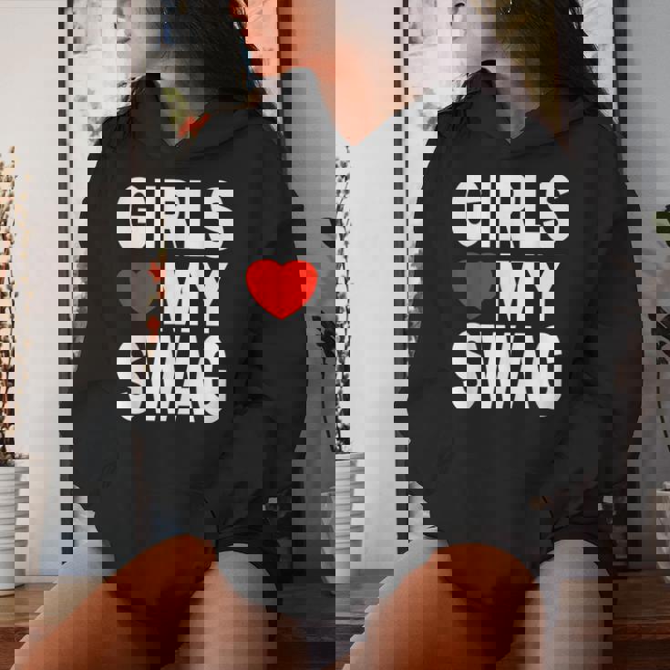 Girls Love Mywag シャツ おもしろい言葉 ガールズ Love Mywag レディースパーカー 彼女への贈り物