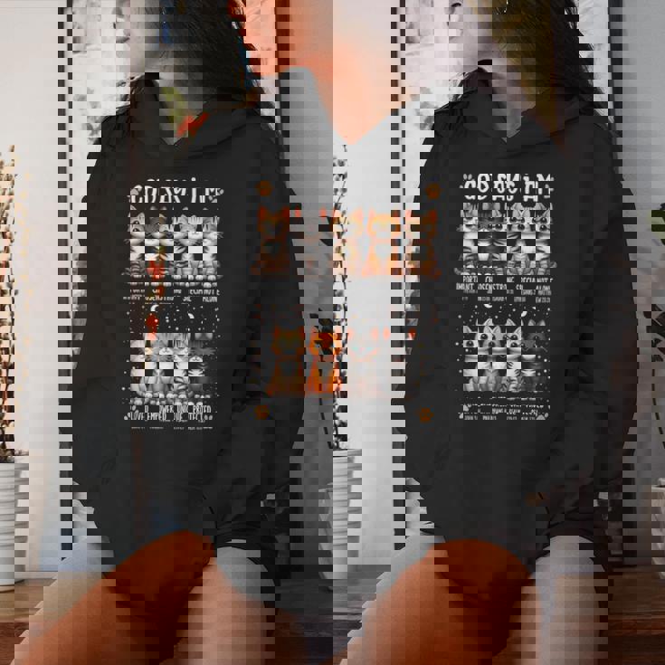 Godays I Am Christian 聖書詩 猫好き クリスチャン レディースパーカー 彼女への贈り物