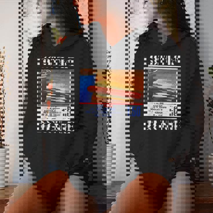 I Got That Dog In Me、 Hot Dog Meme レディースパーカー 彼女への贈り物