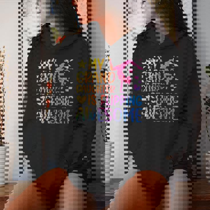 My Granddaughter Gymnastics Grandma Of A Gymnast Grandma Small Black Women Hoodie Gifts for Her