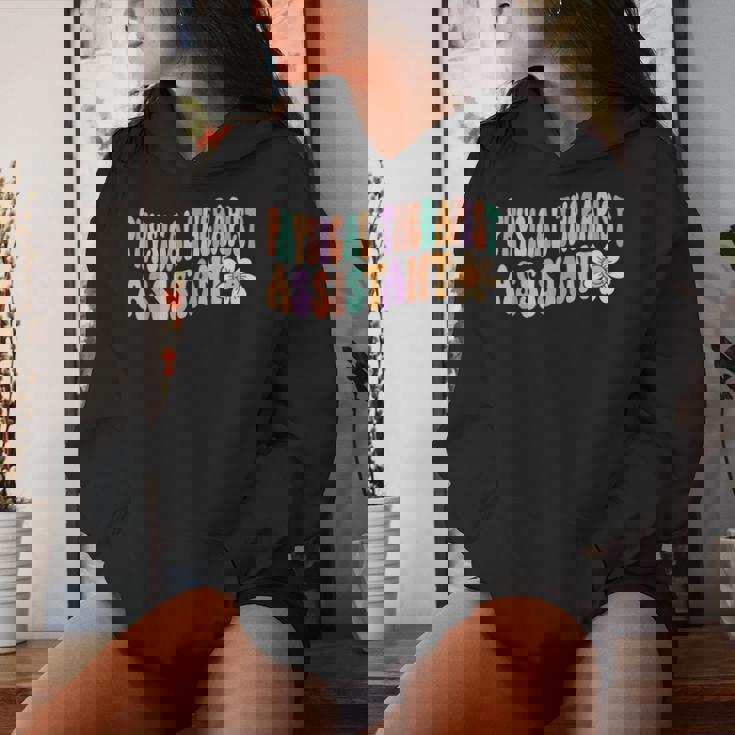 Groovy 理学療法士アシスタント デイジーフラワー レトロ Pta レディースパーカー 彼女への贈り物