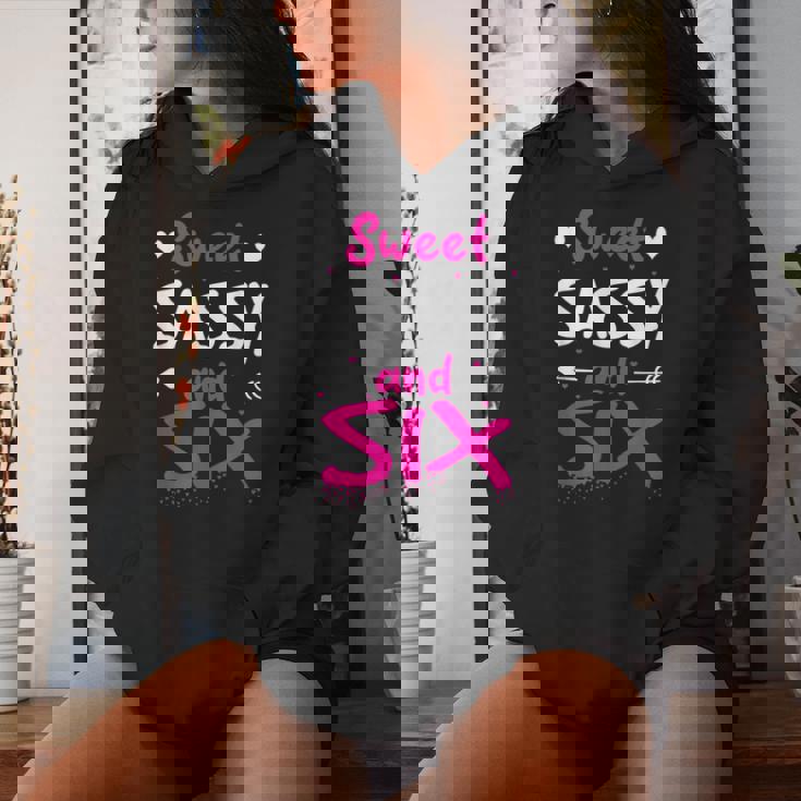 Happy 6Th Birthdayweetassy Andix Girls 6歳 レディースパーカー 彼女への贈り物